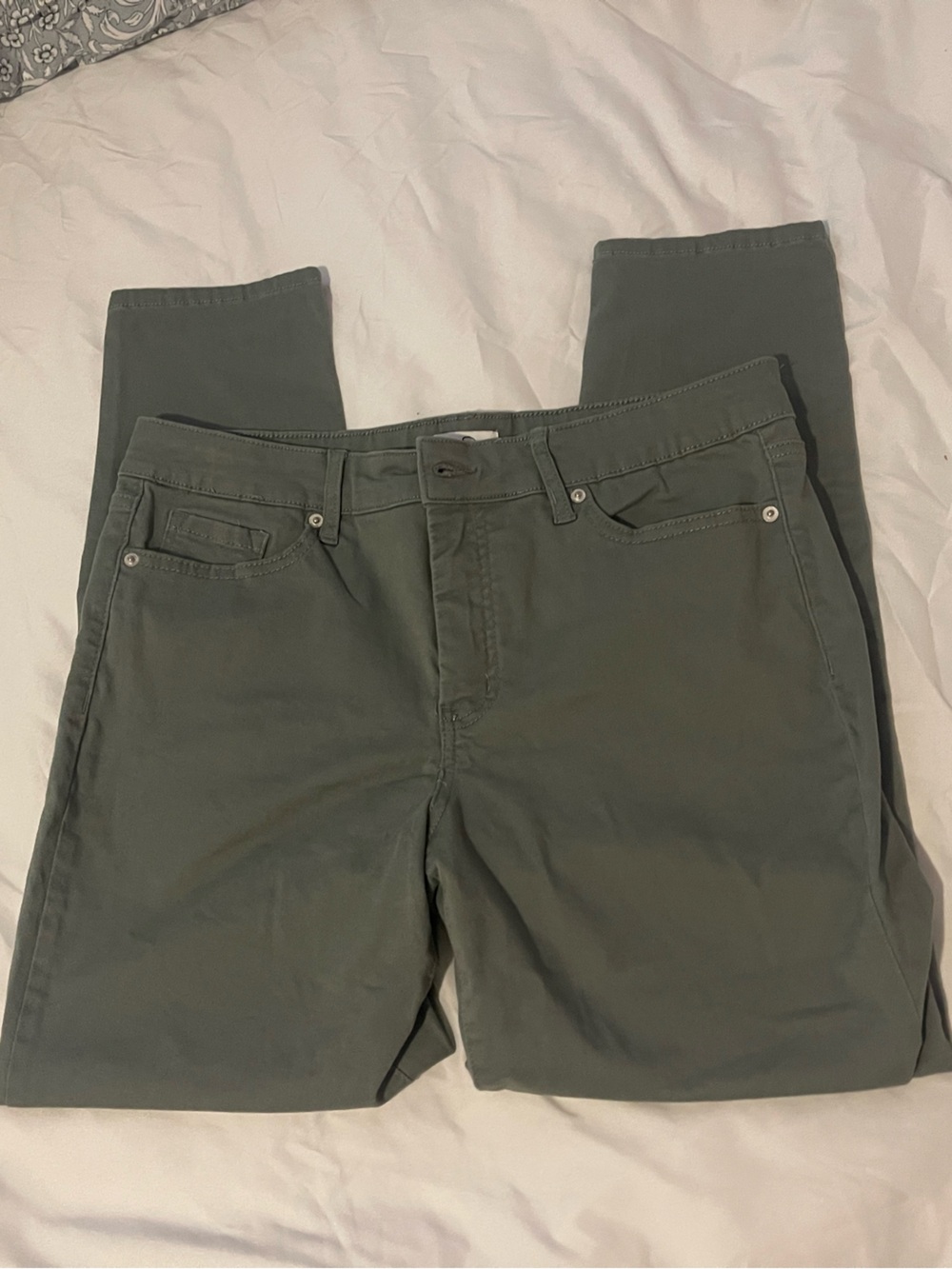 Jessica Simpson Olive Green Straight Leg Pants